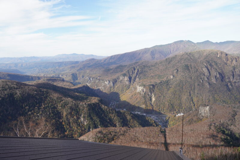 層雲峡　ロープウェイ　展望台　一望