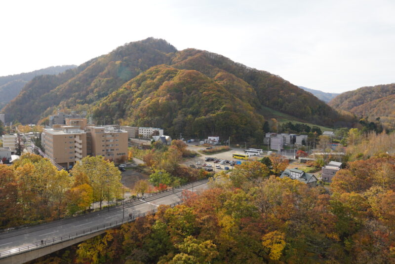 定山渓　日帰り温泉　定山渓ビューホテル　最上階の展望