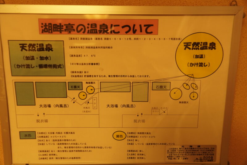 洞爺 湖畔亭　日帰り温泉　見取り図