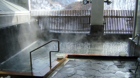 層雲峡　日帰り温泉　黒岳の湯　露天風呂