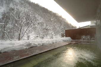 定山渓　日帰り温泉　まつの湯　露天風呂