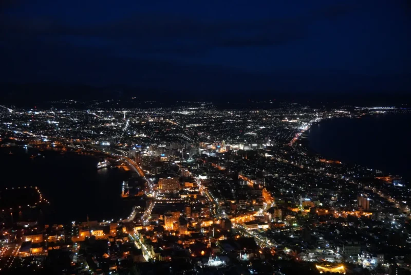 函館　ロープウェイ　夜景